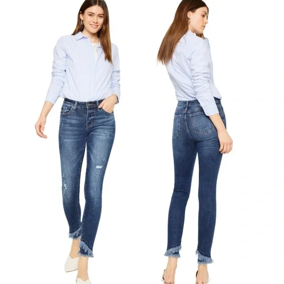 KANCAN Nala Mid Rise Ankle Skinny Jeans|13/30 - Picture 3 of 9